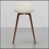 Light Grey Seat/Walnut Frame