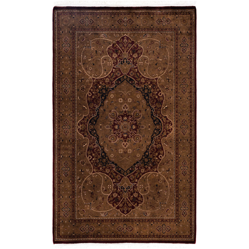 Overdyed One-of-a-Kind 4' 5" X 7' 4" Hand Knotted Area Rug