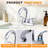 4 inch Double Handle Centerset Bathroom Sink Faucet with Drain Assembly-117442764