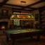 Luminaire pour table de billard Tiffany Cosme