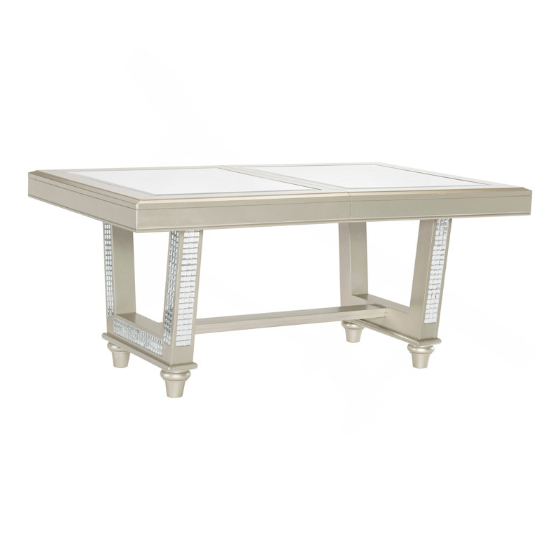 Glamour Style Trestle Table de salle à manger