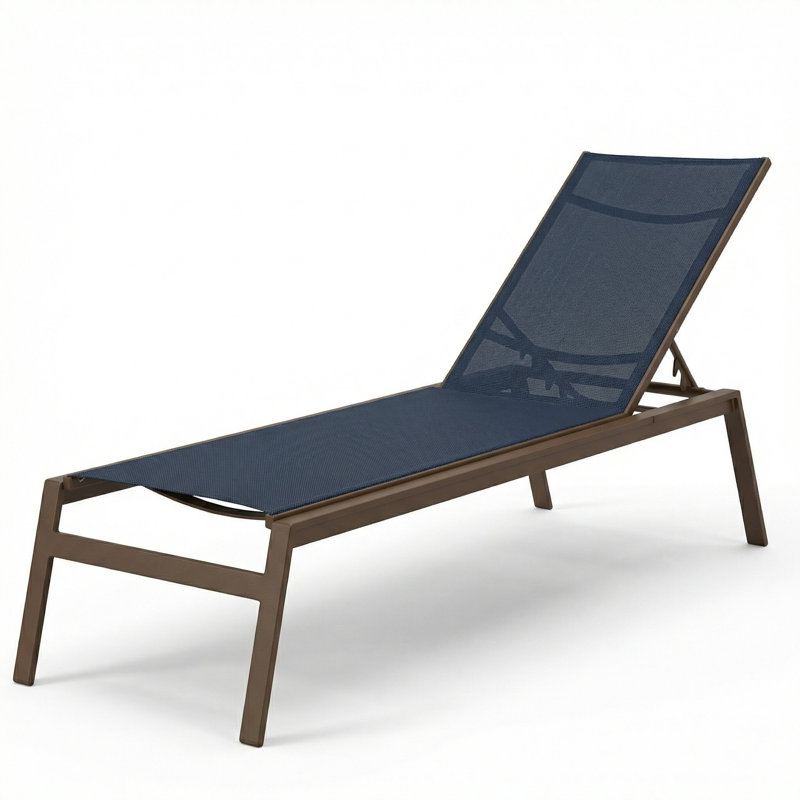 Chaise, Dupioni Sapphire Sling/Bronze Age