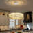 Modern Crystal Ring Dimmable Led Chandelier-1105521812
