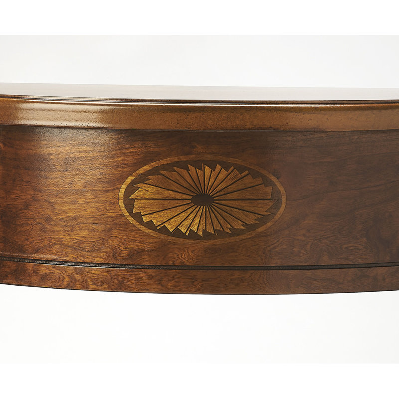 Ameriana Solid Wood End Table, 32" H x 20" W x 9.5" D, Olive Ash Burl