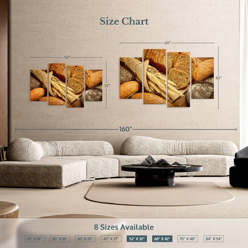 Yarlin Rustic Bread Display, 32" H x 52" W