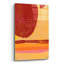  «Red Dot Series 1» par Laura Gibson, art mural en verre acrylique, 24 po x 36 po