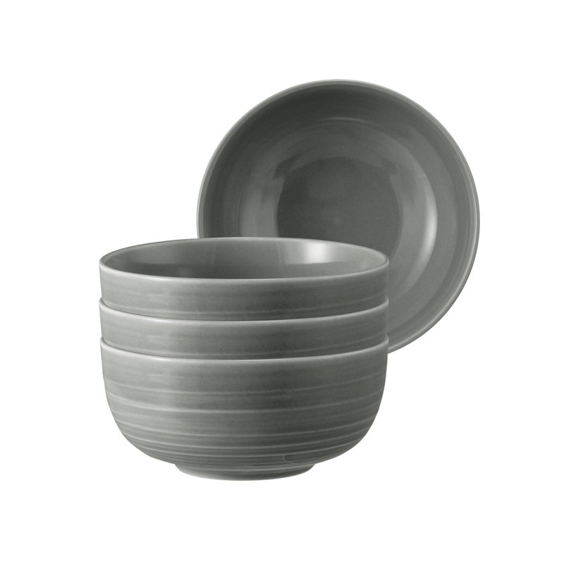 Zayquan Porcelain Cereal Bowl, Gray