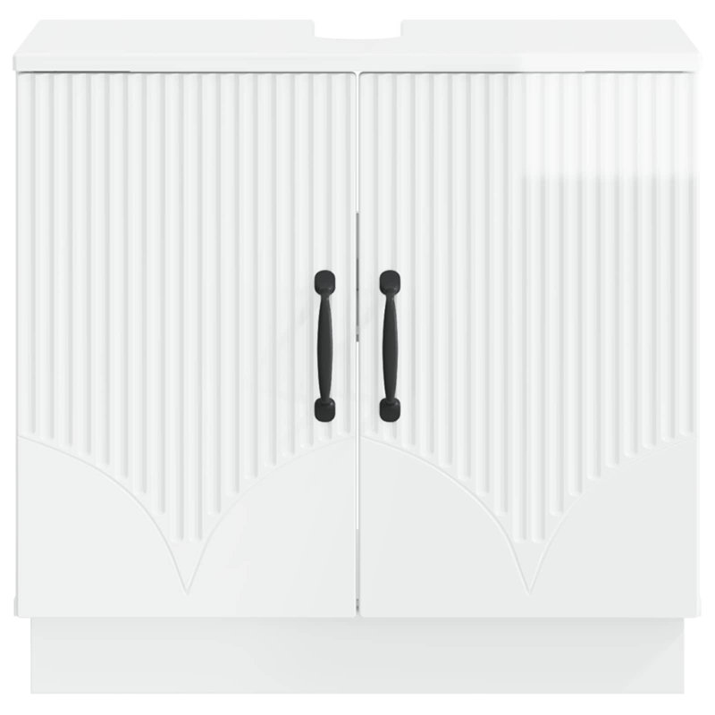 Under Sink Cabinet, High Gloss White