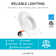6" 4000K Remodel IC LED Retrofit Recessed Lighting Kit