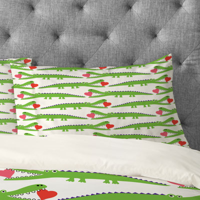 Andi Bird Alligator Love Pillowcase