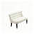 Compact Sofas, Polyester and Wood Retro Tufted Loveseat for Home