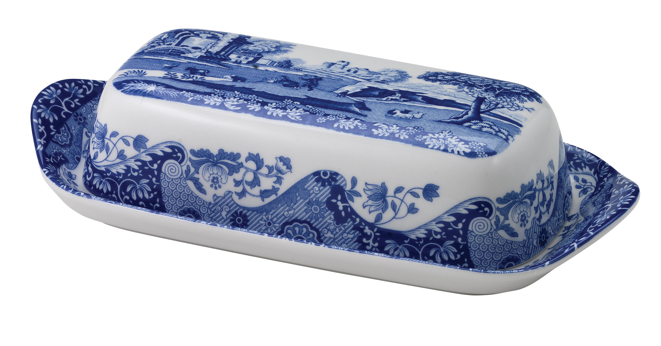 Spode Blue Italian Butter Dish Reviews Wayfair Canada