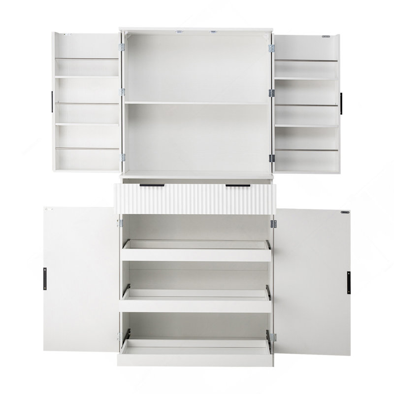 Bayview 72'' Kitchen Pantry, White