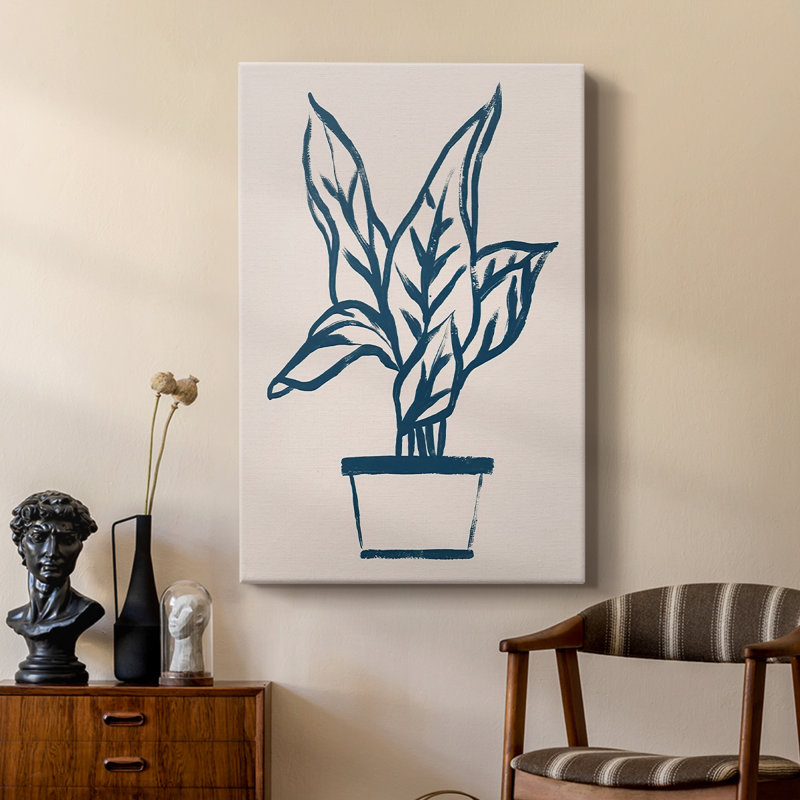 Marine Plant Sketches II - galerie sur mesure, H 18 po x l 12 po