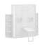 Grand lit escamotable avec armoire murale dissimulée, 2 tablettes latérales à 3 niveaux, bureau convertible, support de rangement supplémentaire-122259278