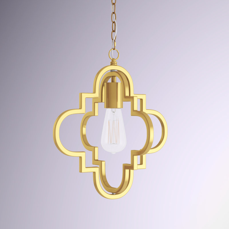 Kempner 1 - Light Pendant, 15.4" H x 11" W x 11" D, Brass