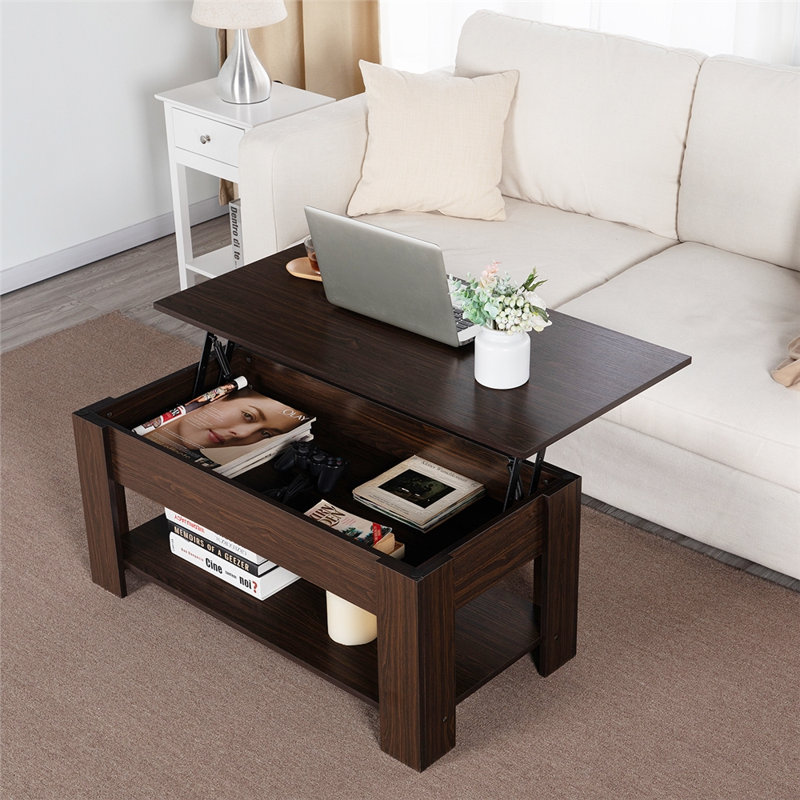 Table basse Ajeem, H 19,5 po x L 47,5 po x l 23,5 po, Gris