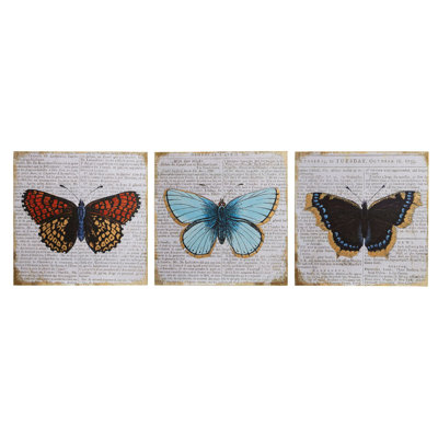 3 Piece No Frame Print on Wood