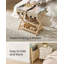 Porte-bagage en bois massif, aucun assemblage requis, support de valise pliable, porte-bagage, avec tablette de rangement, pour chambre d'amis, hôtel, chambre à coucher-121333595