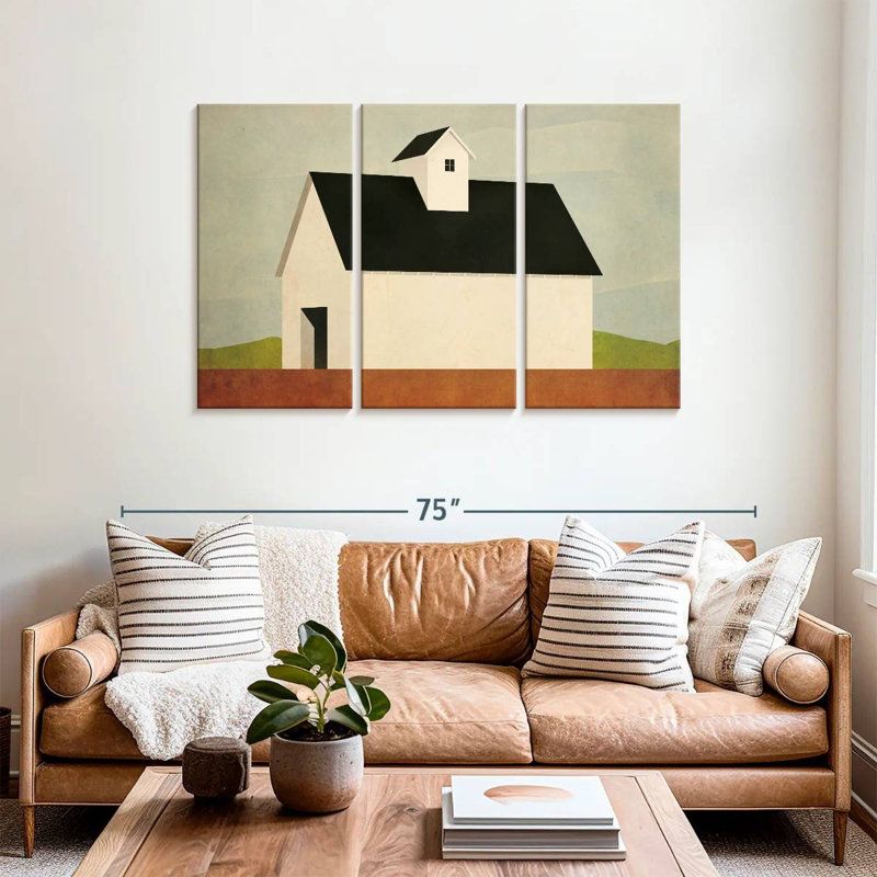 Lilie Fall Barn, 36" H x 57" W