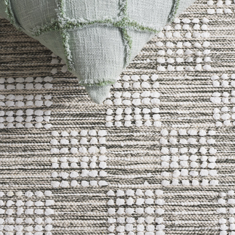 Pearla 979 Area Rug In Green / Ivory, Rectangle 5' x 8'