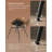 Leather Dining Chair with Comfortable Upholstered Seat-693978919