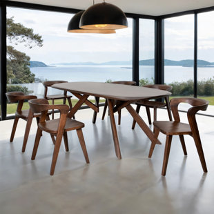 Taletta Solid Wood 7-Piece Dining Table Set
