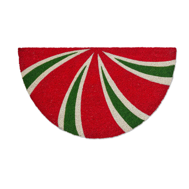 Peppermint Shaped Coir Mat