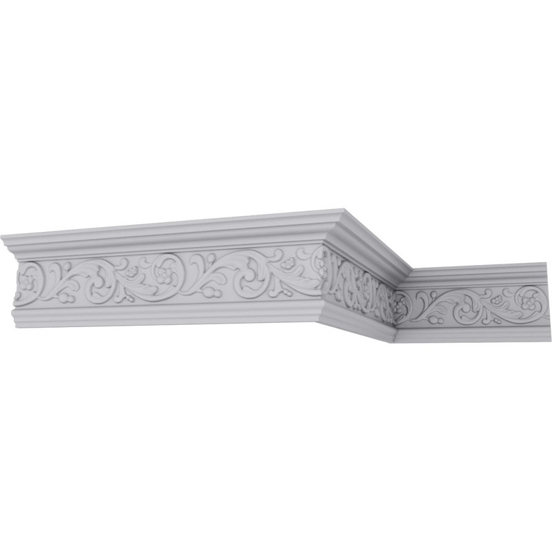 Kent 94.5" White Polyurethane Crown Moulding