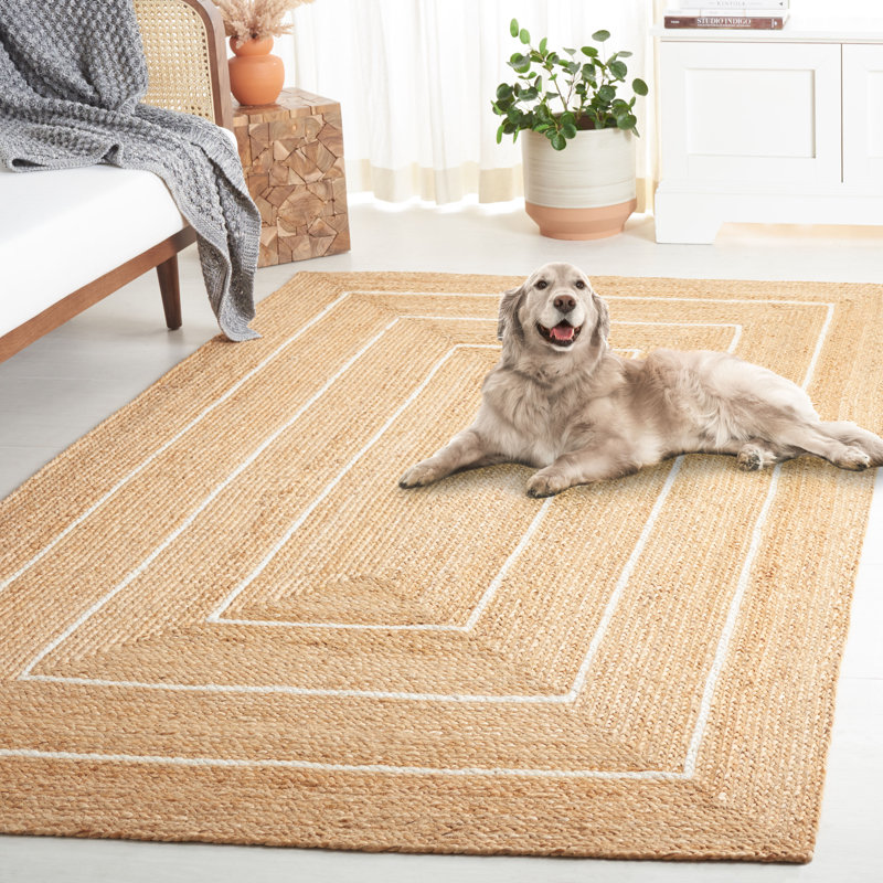 Tapis naturel / ivoire Natural Fibre 892, Tapis de couloir 2 pi 3 po x 9 pi