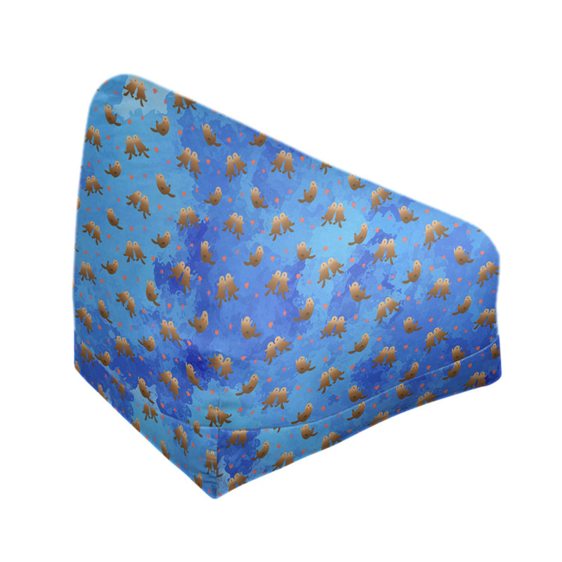 Sac de pois Kitterman, Housse de pouf, H 27 po x L 30 po x P 25 po, Bleu
