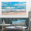 Ensemble de 5 reproductions de photos sur toile tendue indienne ocean