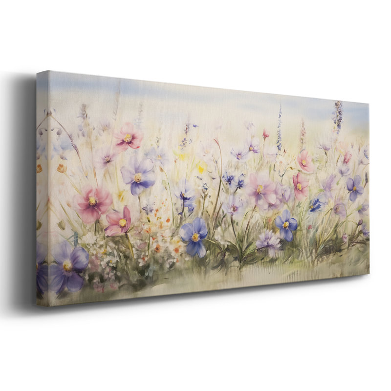 Botanical Series-CCXV III - Toile tendue avec châssis - Prêt à être accroché, H 20 po x l 50 po
