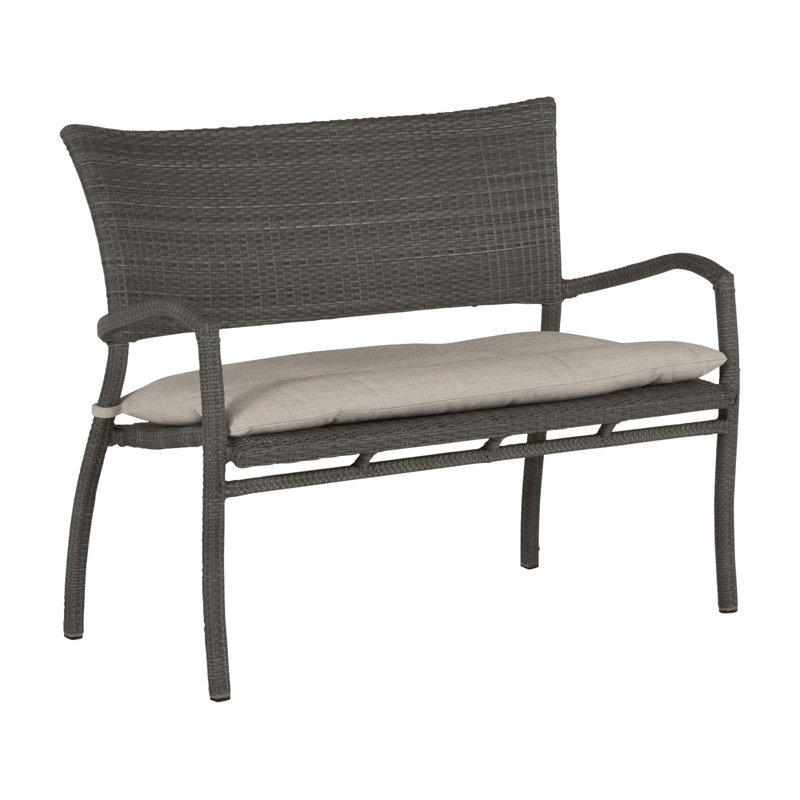 Banc tissé Skye - Gris ardoise, Gris ardoise, Lin Dove Sunbrella®, Pas de soudure