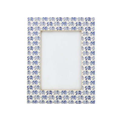 Elephant Pattern Picture Frame – Decorative MDF Photo Frame for Tabletop Display and Home Décor