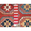 Tapis rouge en laine noué à la main de style afghan 10 pi x 13 pi 10 po AA9DB789FB8145788916D06543D23A45