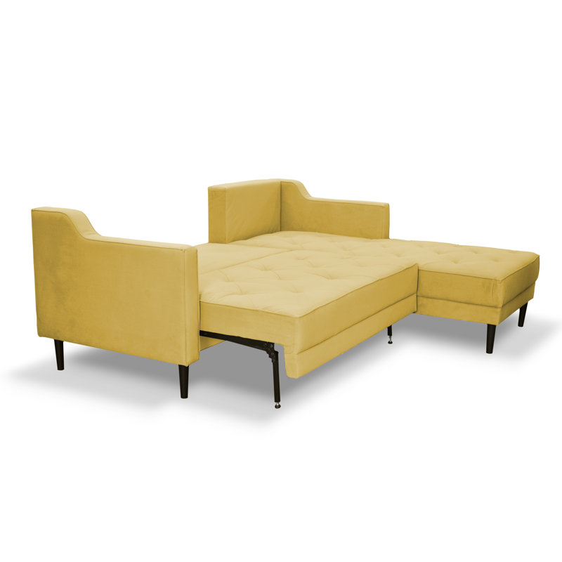 4 Seater Sofa Bed, Right Hand Facing, Yellow