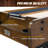 Barrington Billiards 12' Coventry Shuffleboard Table With Scratch-Resistant Playfield and 8 Puck Set