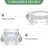 6-Pack 12" Tall Hurricane Candle Holders, Clear Glass Cylinders with Taper Candle Sticks for Wedding, Christmas, Party Decor