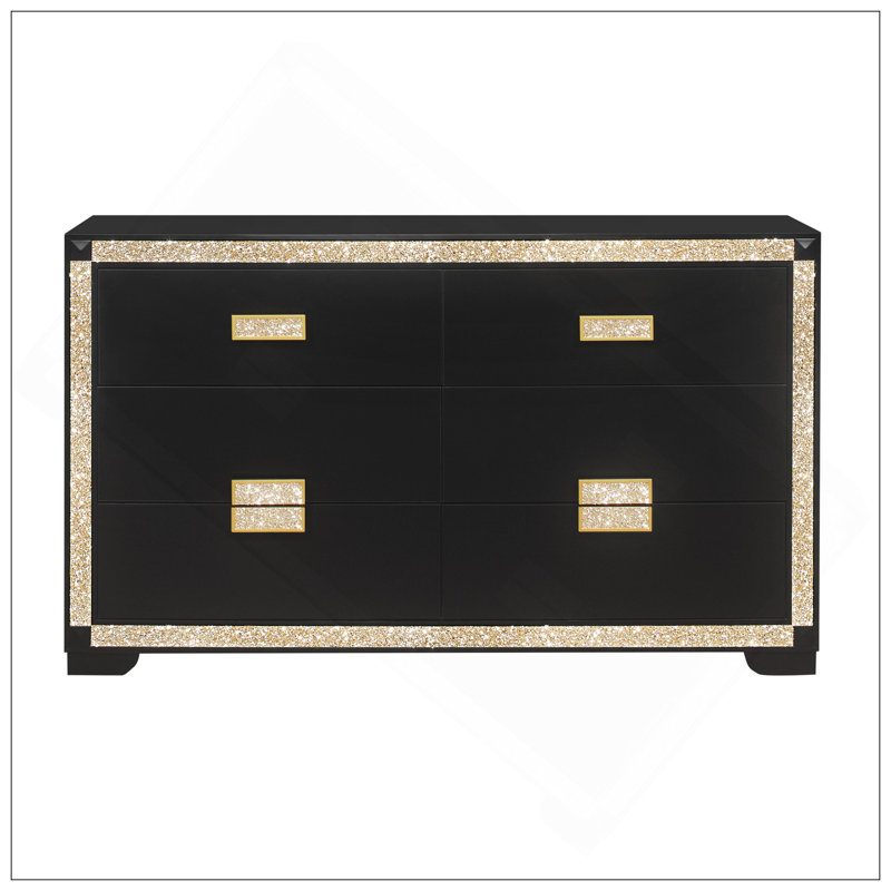 DRESSER ANIMÉ NOIR / DORÉ