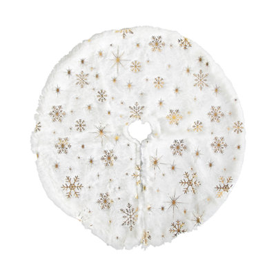 Jupe d'arbre de Noël blanc