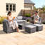 Englis Metal 2-Person Seating Group with Cushions