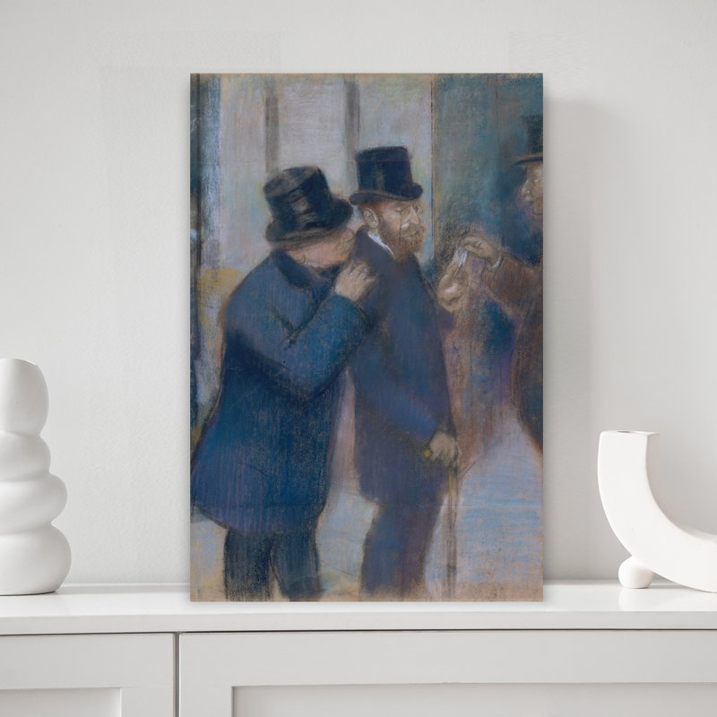 Portraits At The Stock Exchange, C.1878-79 Impressionist Abstract Contemporary Portrait Wall Art Print, 45.72cm H x 30.48cm W