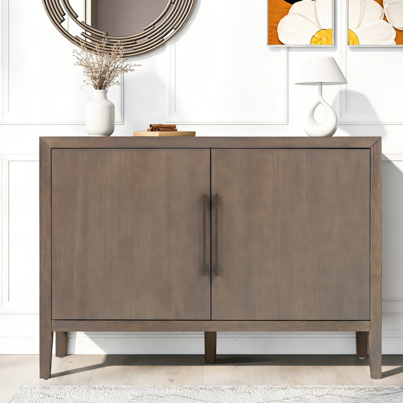 47.25-Inch Farmhouse Sideboard, Brown