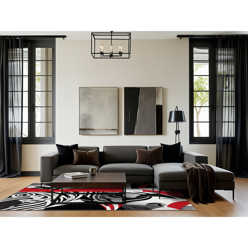Obsidian Prime Flame Rug, Rectangle 8' x 10'