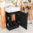 Raymon 18.6'' Single Bathroom Vanity with Ceramic Top-1487926945