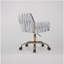 Chaise de bureau tissée Heng Ming avec accoudoirs et hauteur réglable, ensemble de 1