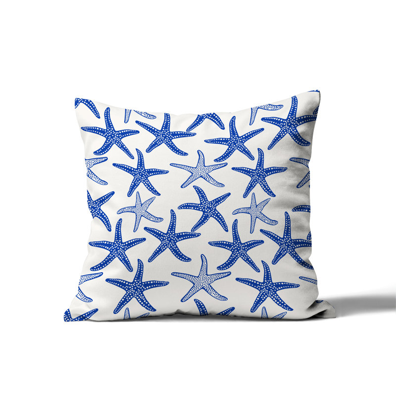 Coussin Barnon, H 18 po x l 18 po, Bleu marine