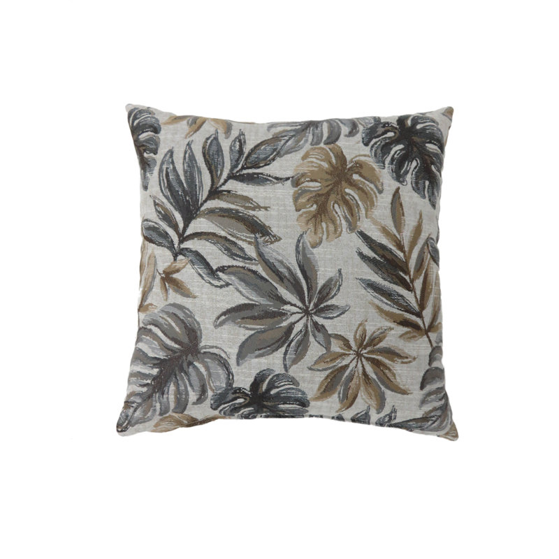 Square Pillow Cover & Insert, 22" H x 22" W, Gray
