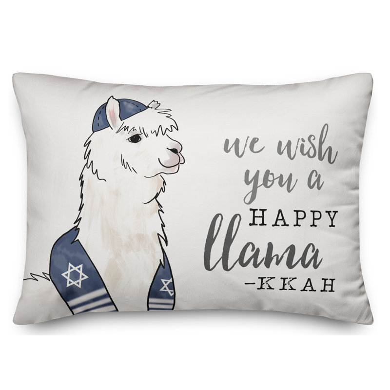 Housse de coussin lombaire llama-kkah happy 
